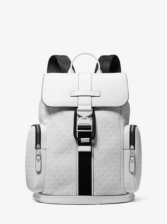 Hudson Signature Logo and Leather Cargo Backpack