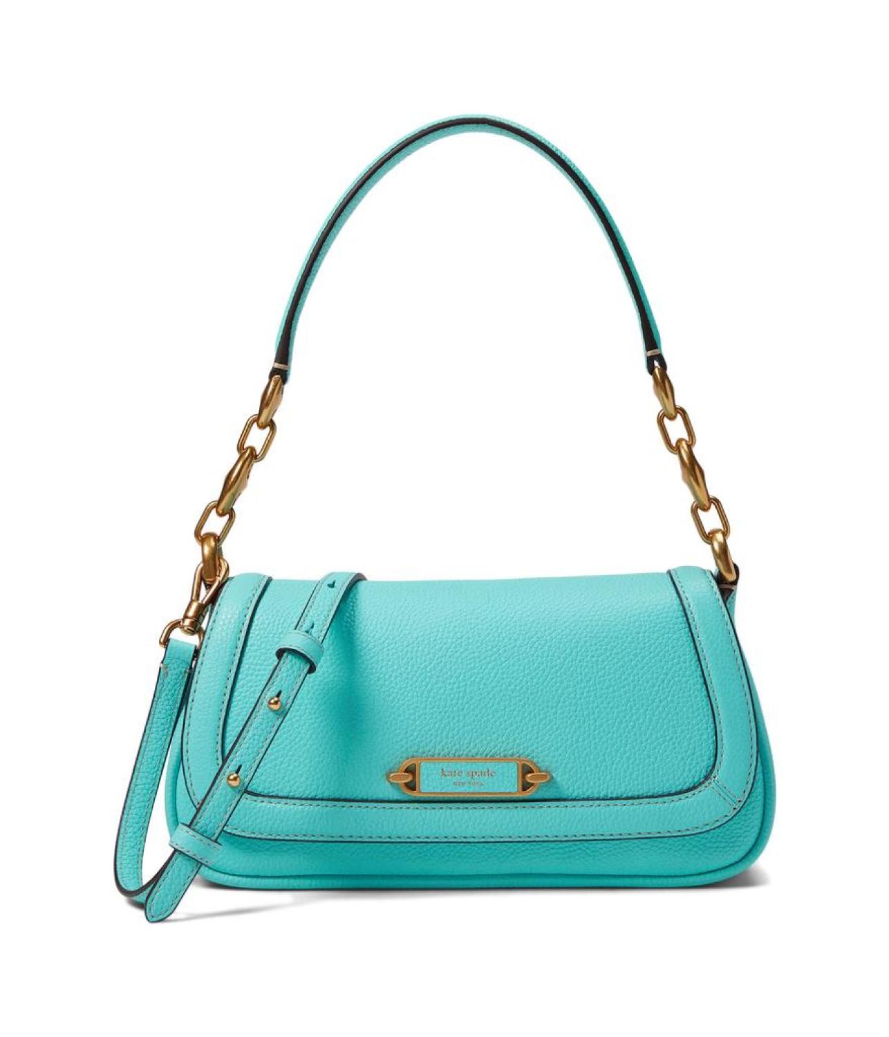 Gramercy Pebbled Leather Small Flap Shoulder Bag