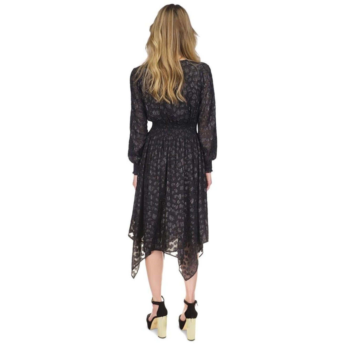 Women's Clip Handkerchief-Hem Dress, Regular & Petite