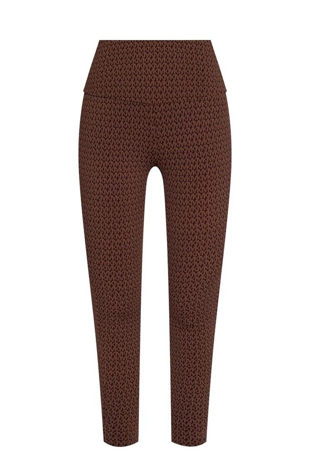 Michael Michael Kors High Waist Monogram-Patterned Leggings