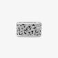 Precious Metal-Plated Brass and Enamel Leopard Pavé Ring
