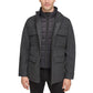 Men's Water-Repellent Jacket with Zip-Out Quilted Puffer Bib