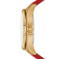 Women's Lexington Three-Hand Red Leather Watch 38mm
