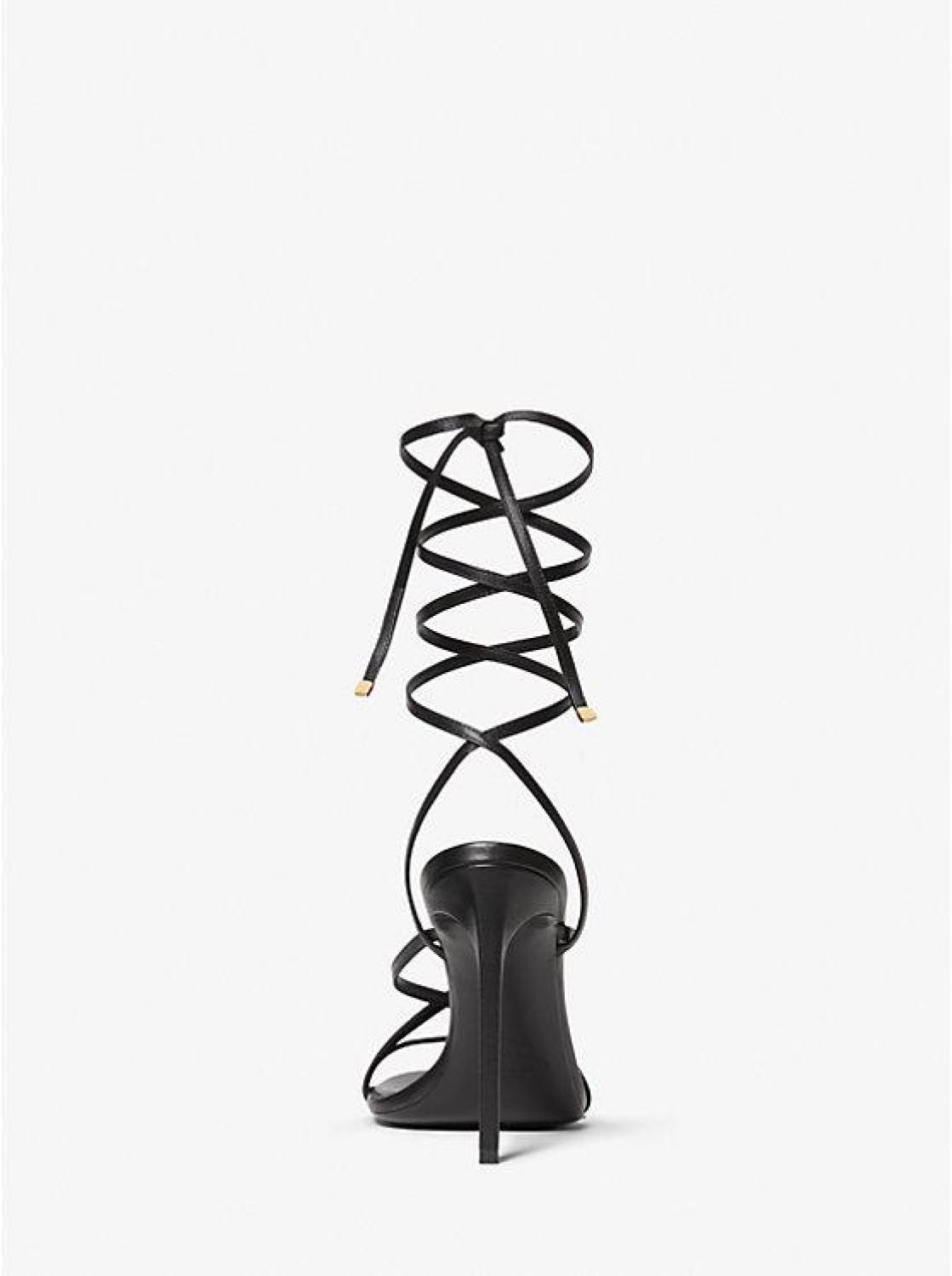 Dahlia Leather Lace-Up Sandal