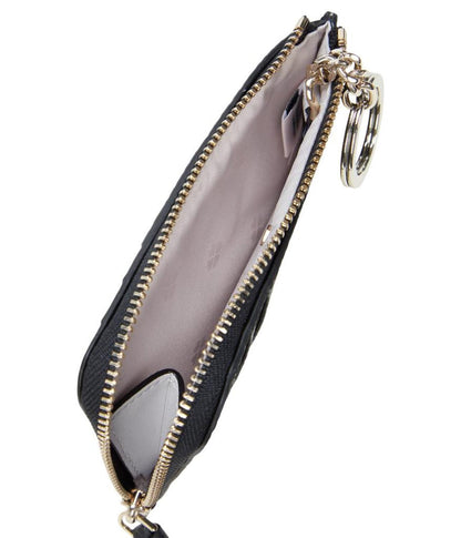 Knott Pebbled Leather Zip Card Holder