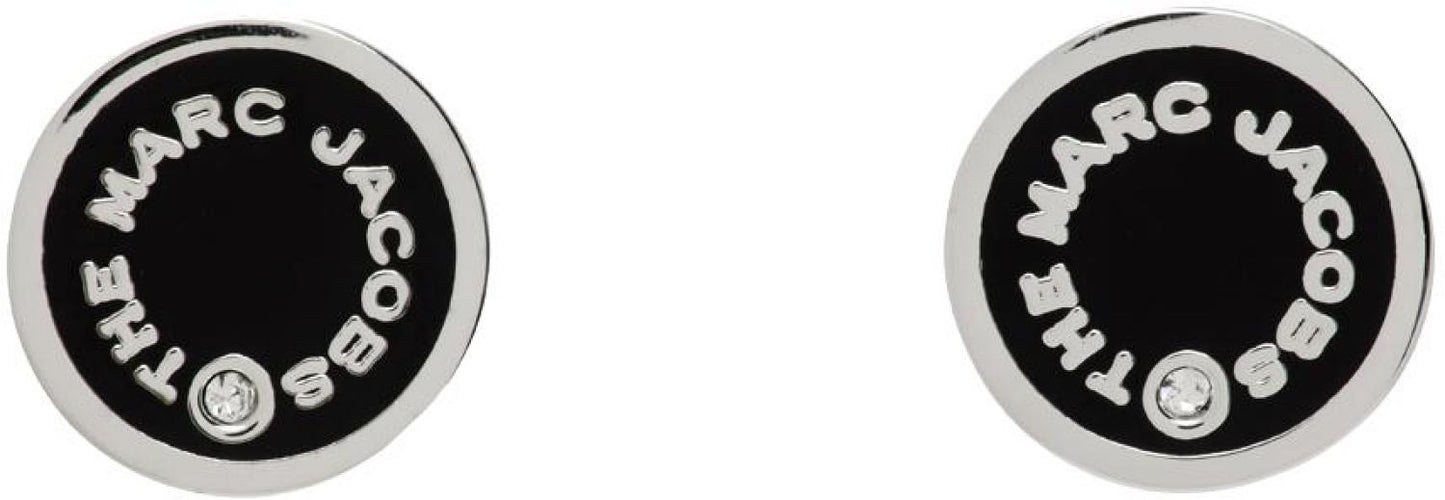 Silver 'The Medallion Studs' Earrings
