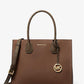 Mercer Large Leather and Signature Logo Accordion Tote Bag