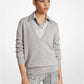 Cashmere Crushed-Sleeve Sweater