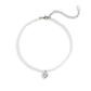 Faux Stone Heart imitation pearl Choker Necklace