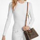 Mina Small Signature Logo Chain Crossbody Bag