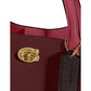 Color-Block Leather Willow Tote 24