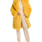 Michael Kors Collection Shawl Collar Shearling Balmacaan