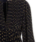 Michael Michael Kors Polka Dot Printed Long Sleeved Dress