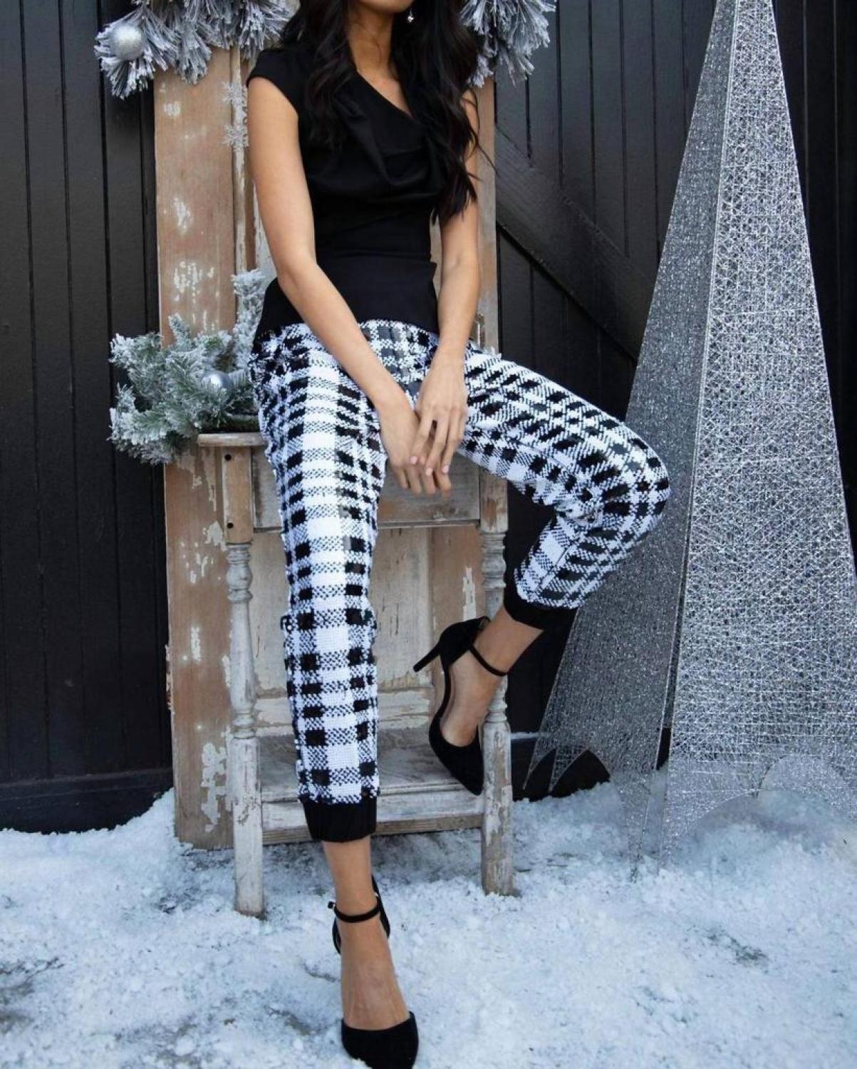 Fernanda sequin joggers clearance