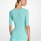 Cashmere Three-Quarter Sleeve Sweater