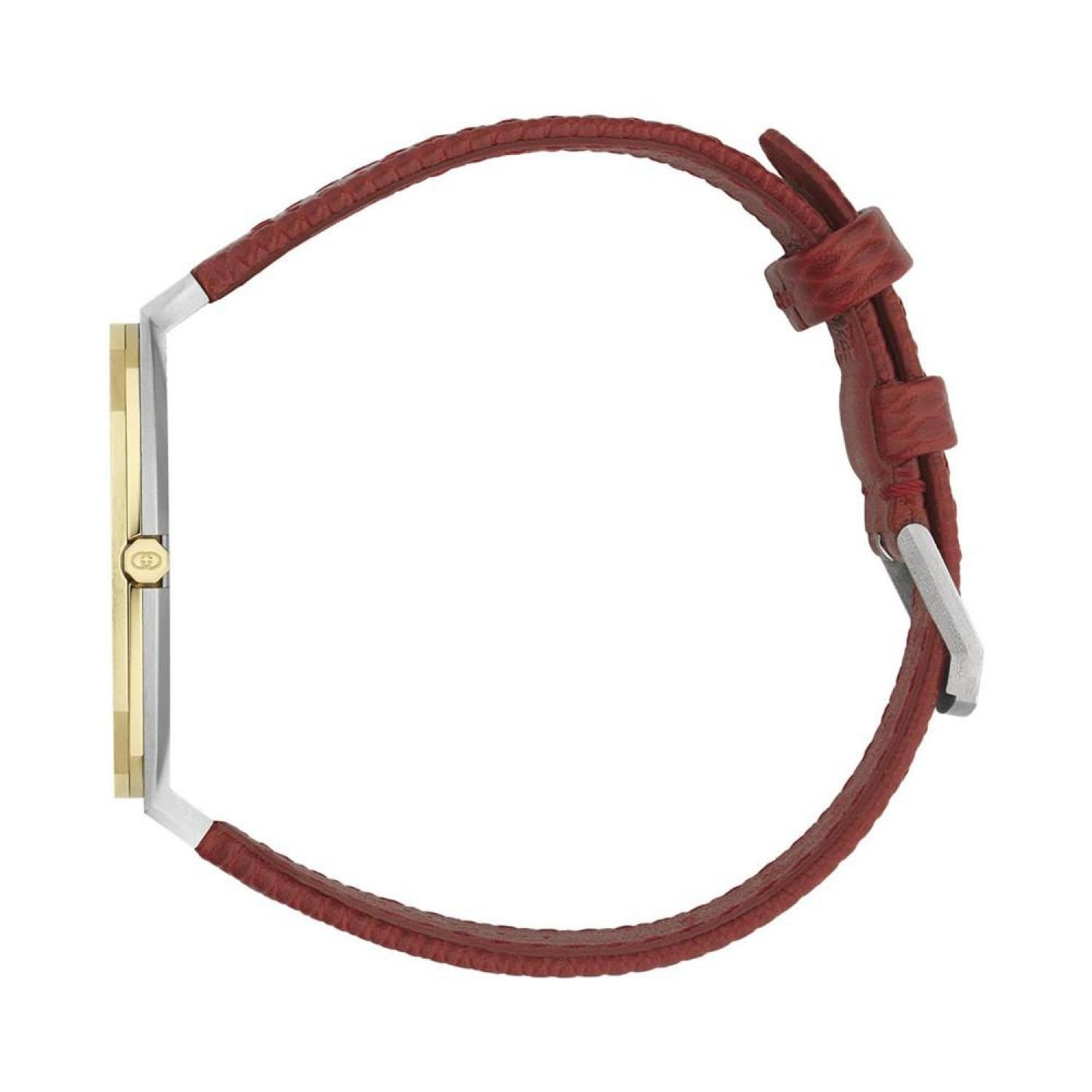 Women's Swiss 25H Red Leather Strap Watch 34mm