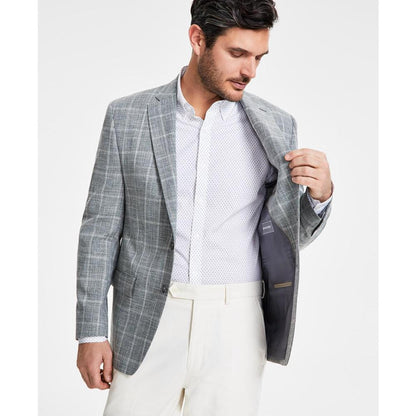 Men's Classic-Fit Windowpane Sport Coat