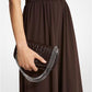 Christie Mini Crocodile Embossed Leather Envelope Bag