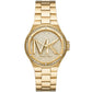 Women's Lennox Three Hand Gold-Tone Stainless Steel Bracelet Watch 37mm