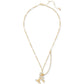 Gold-Tone Cubic Zirconia & Imitation Pearl Poodle Pendant Necklace, 20" + 3" extender