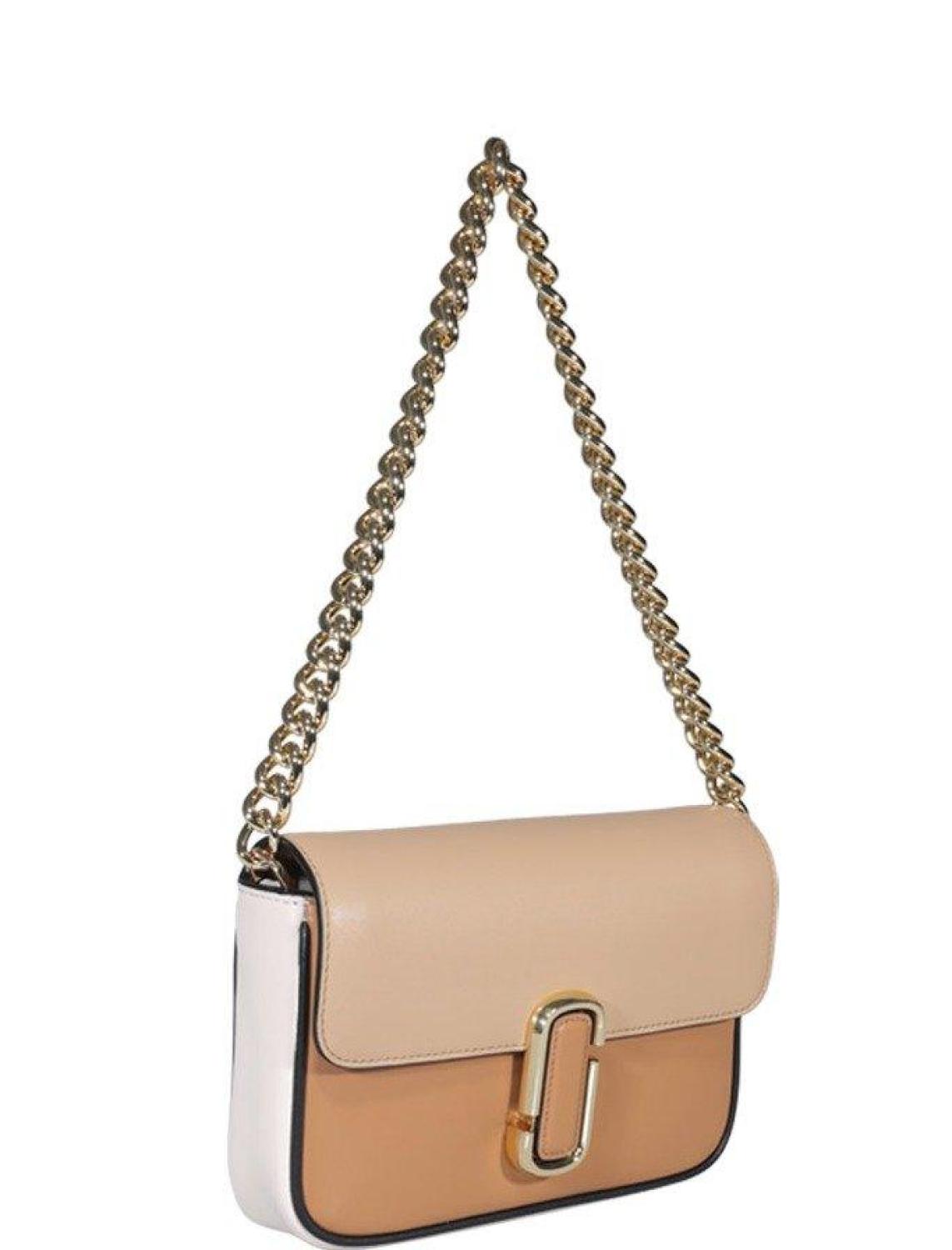 Marc Jacobs Logo Plaque Chained Shoulder Bag