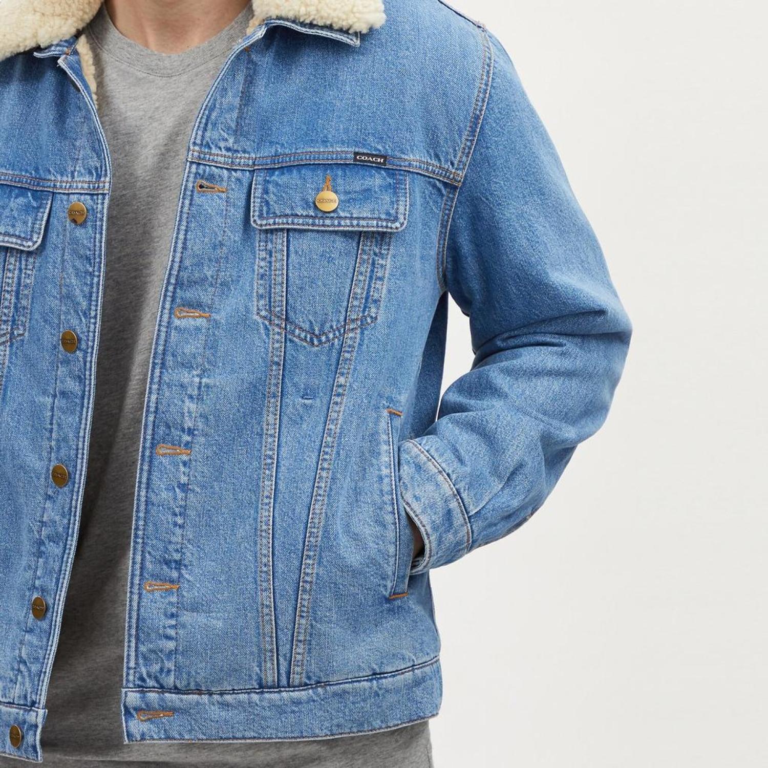 Coach denim jacket hotsell