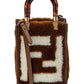 FENDI Sunshine Mini Shearling Tote