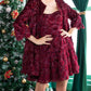 Cossette Dress In Sangria Fizz