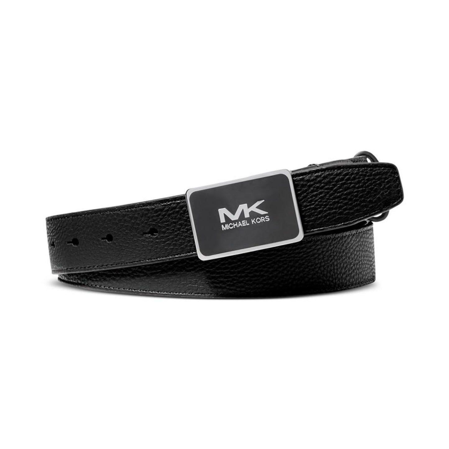 Men's MK Logo Enamel Plaque Belt