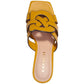 Tillie "C" Emblem Kitten-Heel Dress Sandals