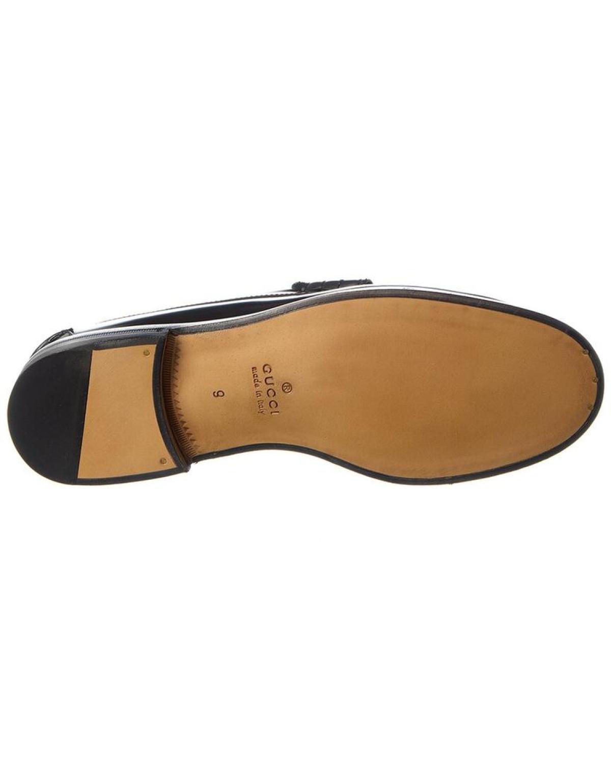 Gucci Interlocking G Suede & Leather Loafer display picture 2