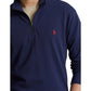 Cotton Mesh 1/4 Zip Pullover