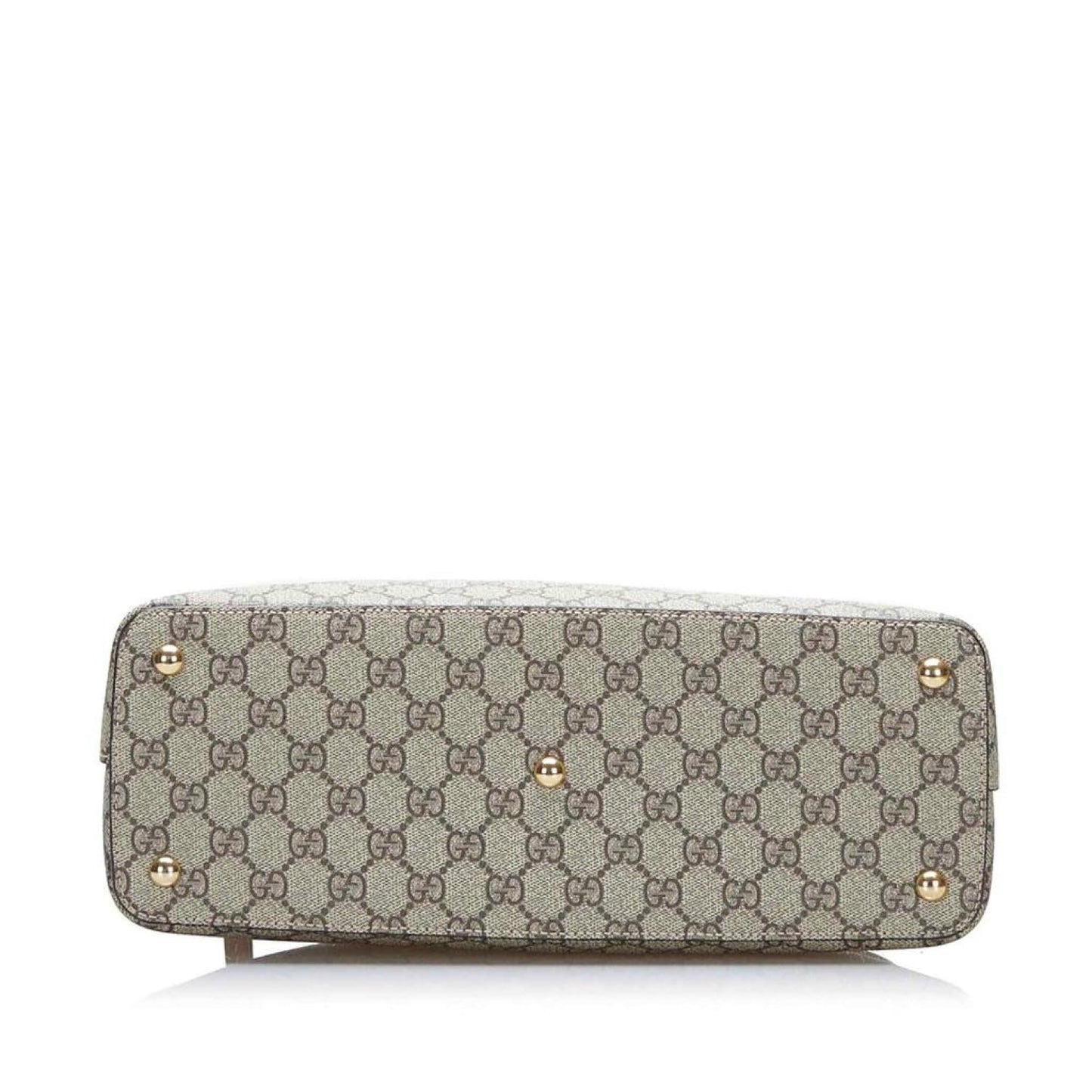 Gucci  GG Supreme Linea A Zip Satchel (Pre-Owned)