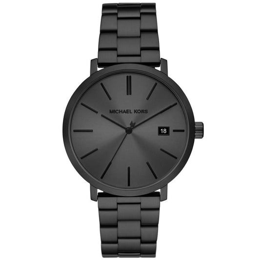 Men's Blake Three-Hand Date Black Stainless Steel Watch 42mm