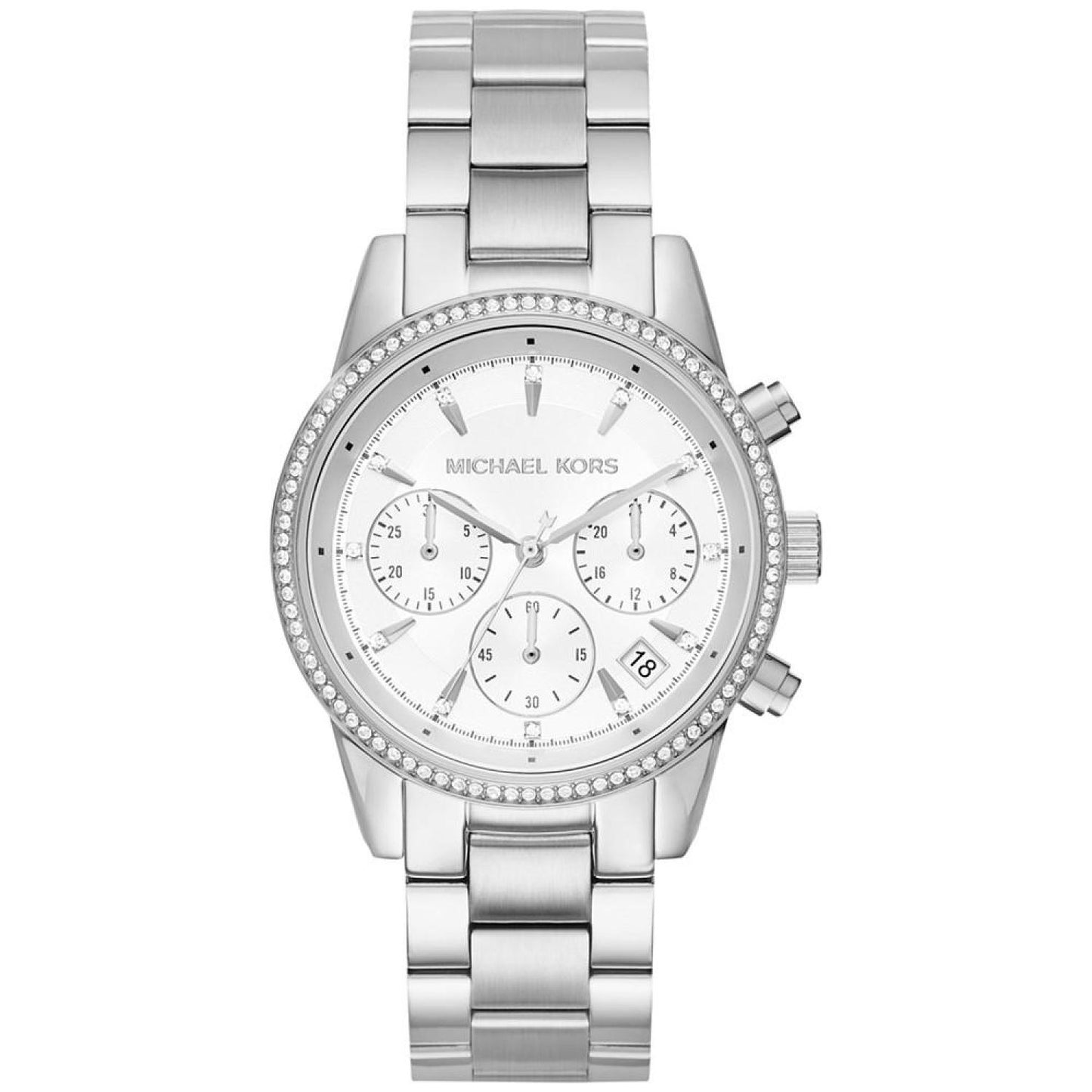 Women's Chronograph Ritz Stainless Steel Bracelet Watch 37mm MK6428/MK6357/MK6356