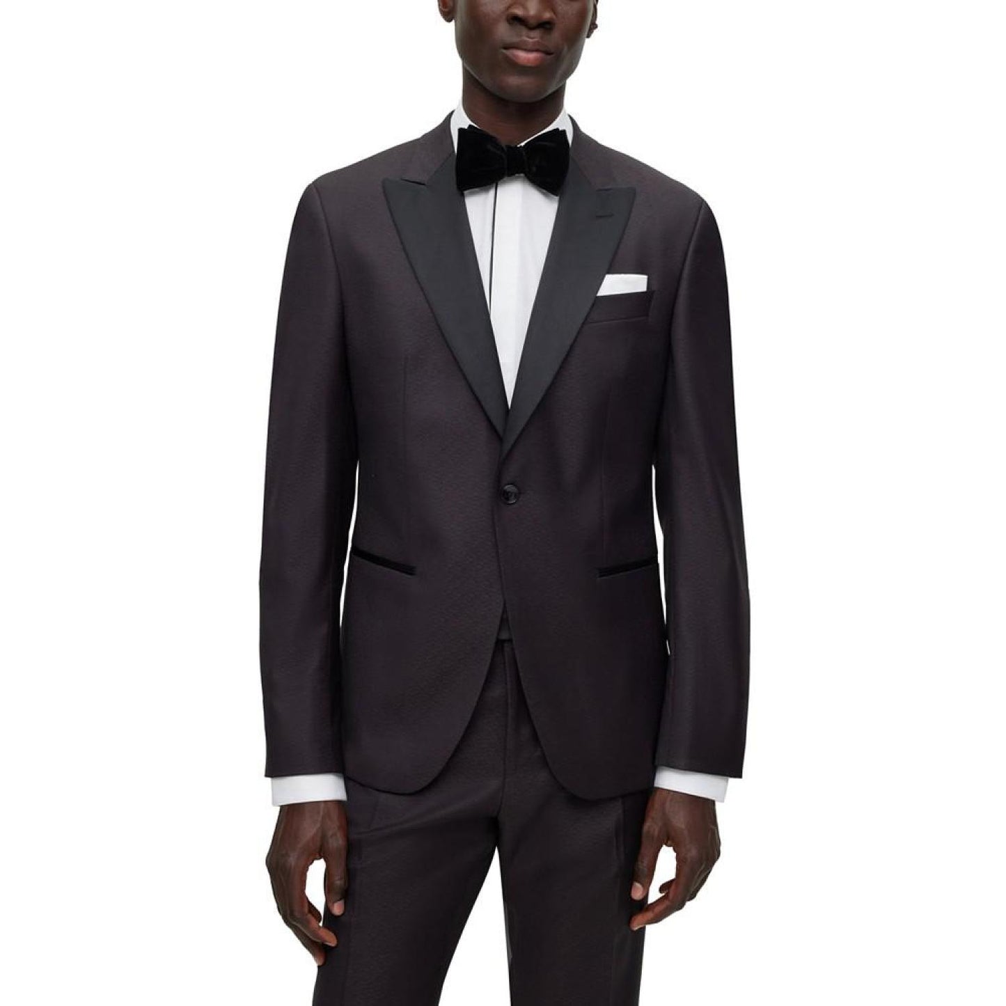 Men's Micro-Patterned Slim-Fit Tuxedo