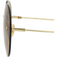 Round-Frame Metal Sunglasses