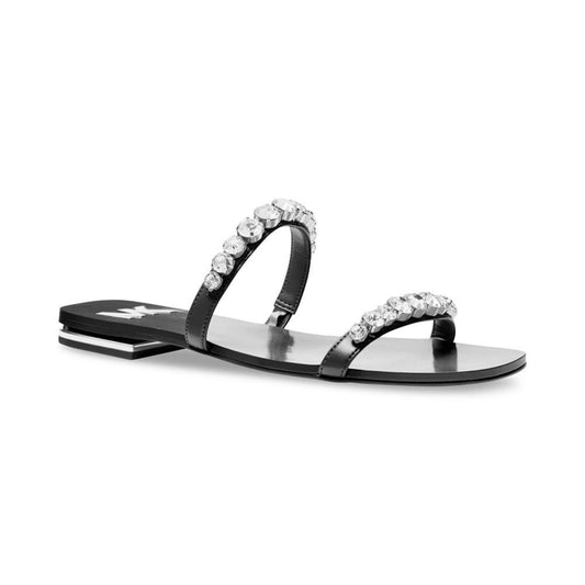 Women's Jessa Rhinestone Slip-On Double Strap Slide Sandals