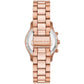Women's Runway Chronograph Rose Gold-Tone Stainless Steel Bracelet Watch, 34mm
