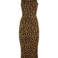 Michael Michael Kors Leopard Jacquard Midi Dress