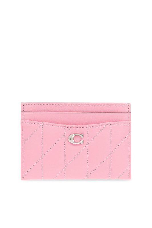 Coach Essential Logo Plaque Quilted Cardholder