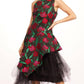Basque Dress In Roses And Thorns