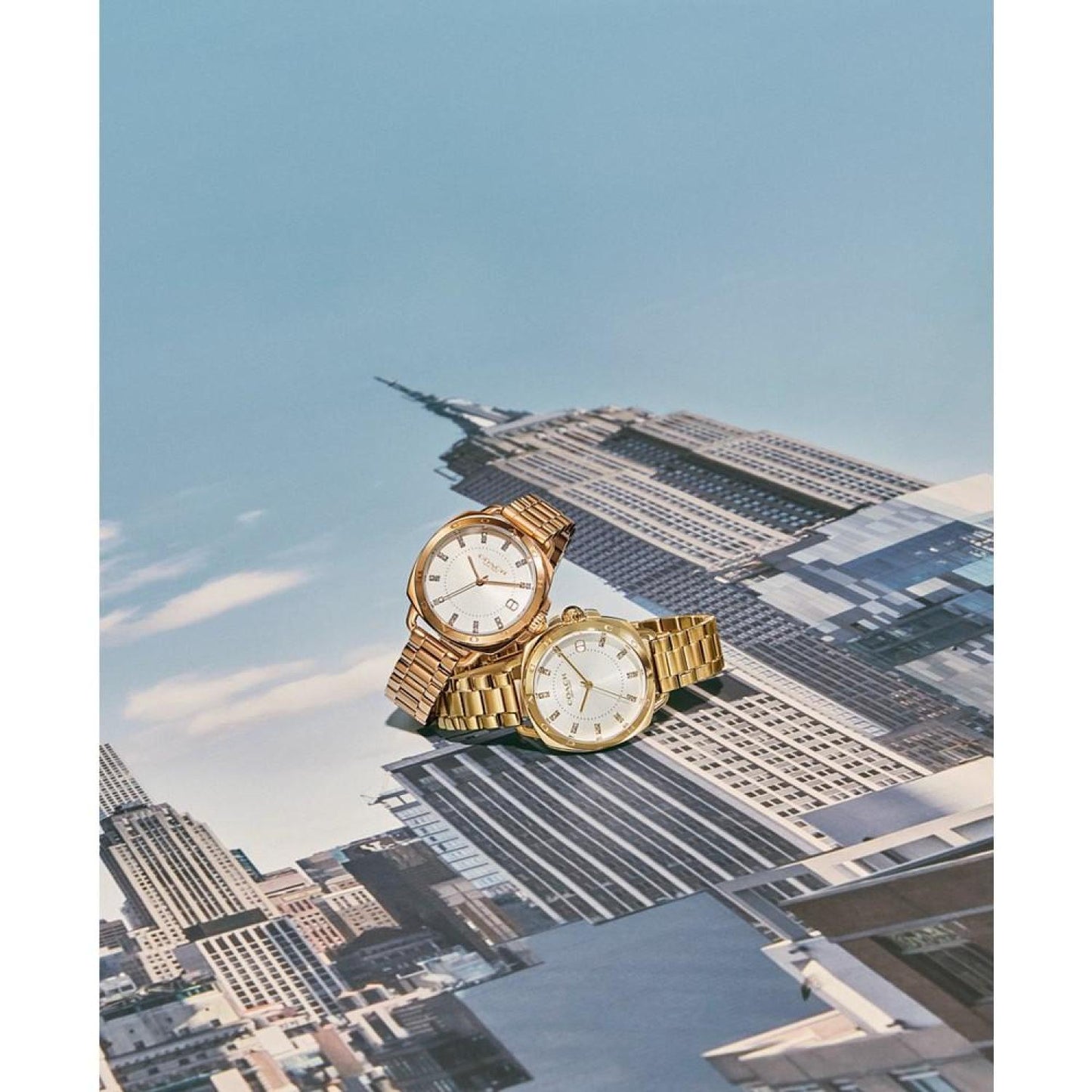 Women's Tatum Gold-Tone Stainless Steel Bracelet Watch, 34mm