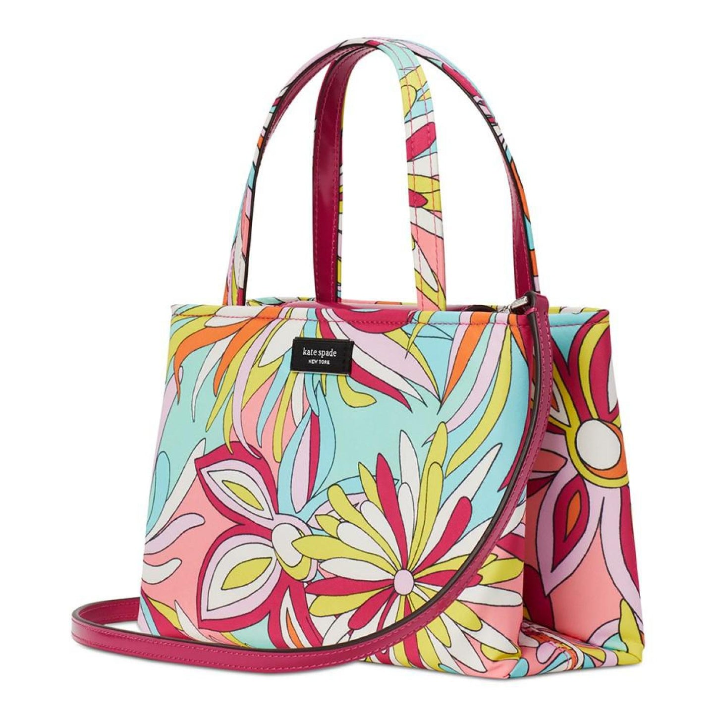 Sam Icon Anemone Floral Printed Fabric Small Tote