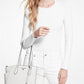 Marilyn Medium Saffiano Leather Tote Bag