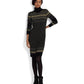 Petite Fair Isle Turtleneck Sweaterdress