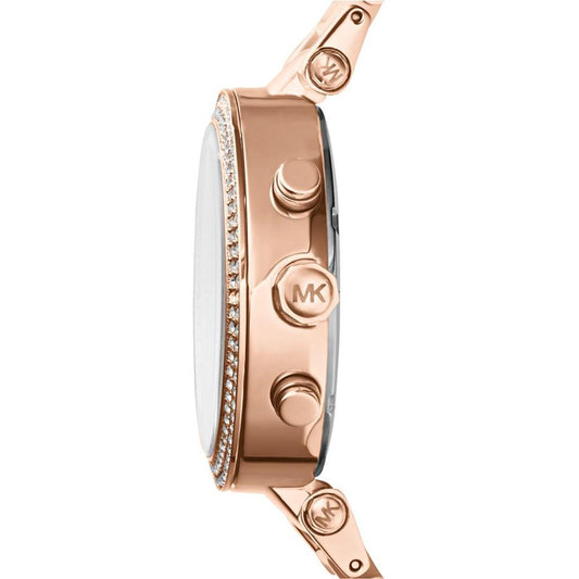 Women's Chronograph Parker Blush and Rose Gold-Tone Stainless Steel Bracelet Watch 39mm MK5896