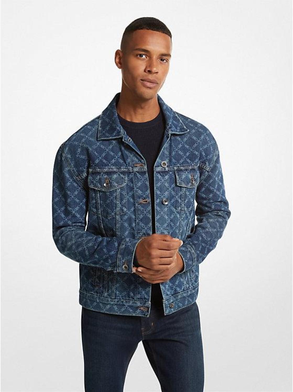 Empire Logo Print Denim Jacket