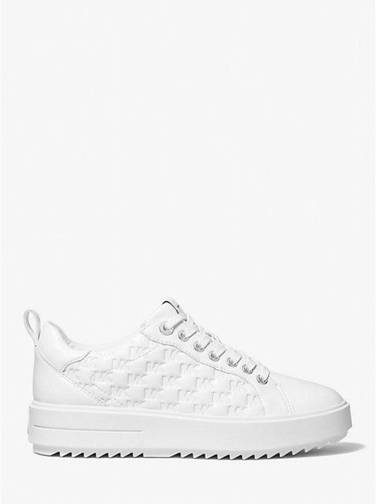 Emmett Logo Embossed Faux Patent Leather Sneakers