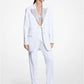 Hand-Embroidered Crystal Double Crepe Sablé Blazer